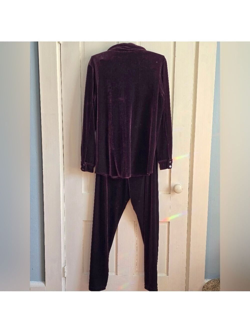 Sigrid Olsen Velvet Tunic Top and Pants Set Size S - Picture 2 of 16